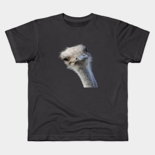 Ostrich Face With Gormless Expression Kids T-Shirt